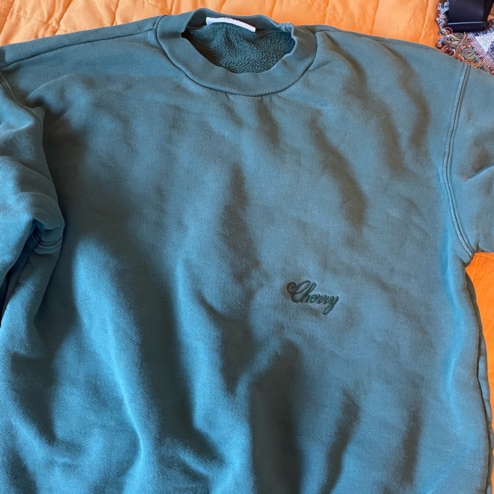 Cherry LA forest green sweatshirt
